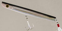 5 inch black holographic lure