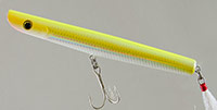 5 inch yellow holographic lure